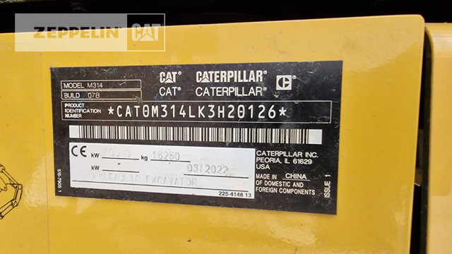 Pelle sur pneus Cat M314-07A: photos 18