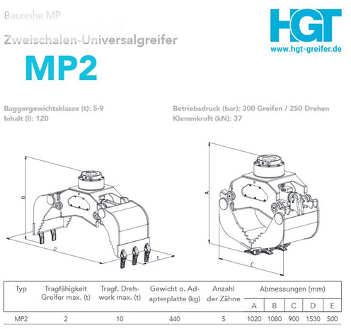 Hydraulik-Greifer-Technologie Z-U2 - Grappin pour Engins de chantier: photos 2 Hydraulik-Greifer-Technologie Z-U2 - Grappin pour Engins de chantier: photos 2