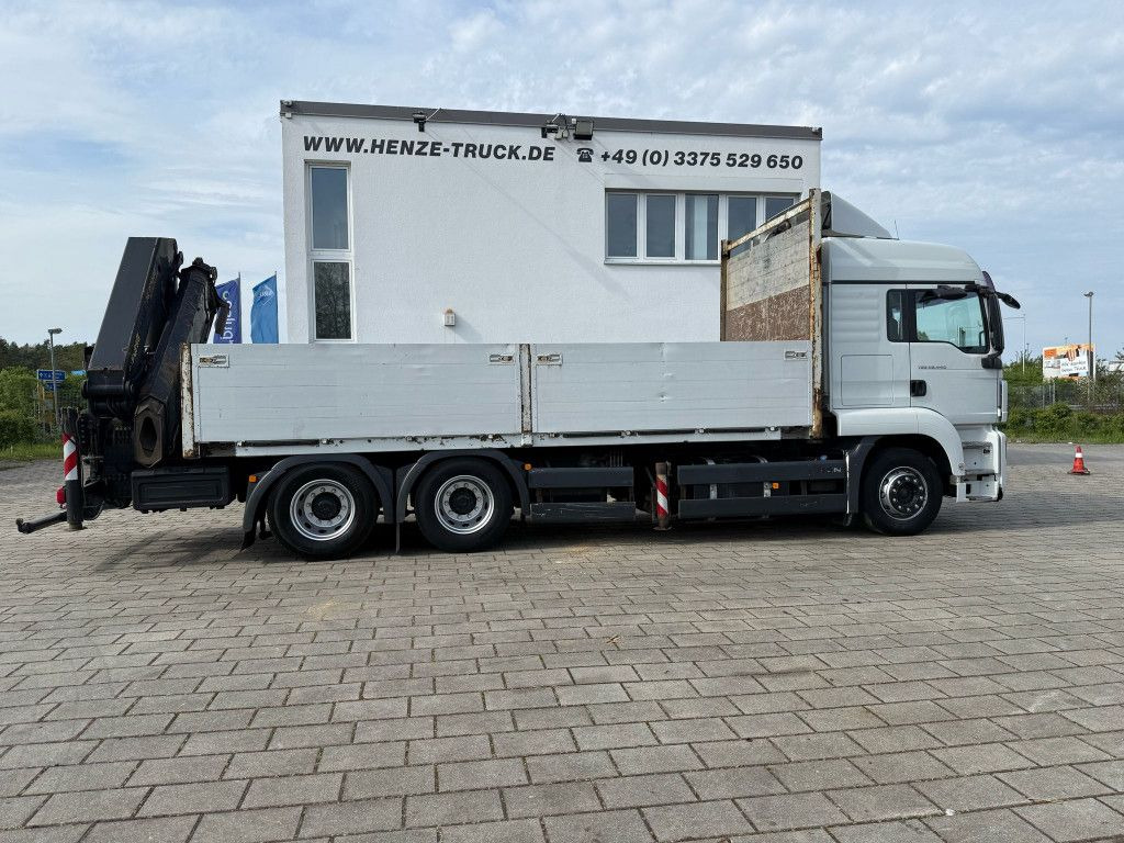 MAN TG-S 26.440 6x4 Pritsche Heckkran PK 27002+Funk - Camion plateau, Camion grue: photos 4 MAN TG-S 26.440 6x4 Pritsche Heckkran PK 27002+Funk - Camion plateau, Camion grue: photos 4