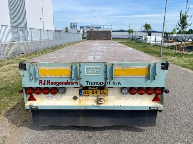 Floor robuuste vlakke oplegger ,uitschuifbaar, ,stuurassen, 20 mtr met stalen bodem/frame. kranenprofiel. - Semi-remorque plateau: photos 4 Floor robuuste vlakke oplegger ,uitschuifbaar, ,stuurassen, 20 mtr met stalen bodem/frame. kranenprofiel. - Semi-remorque plateau: photos 4