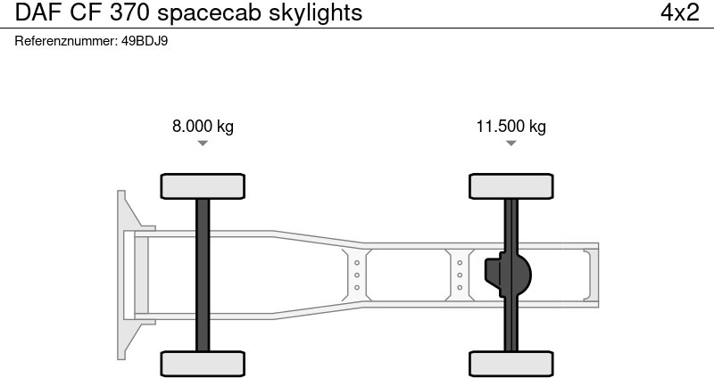 DAF CF 370 spacecab skylights — crédit-bail DAF CF 370 spacecab skylights: photos 13 DAF CF 370 spacecab skylights — crédit-bail DAF CF 370 spacecab skylights: photos 13